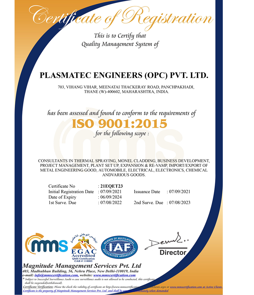 Plasmatec Engineers (OPC) Pvt. Ltd